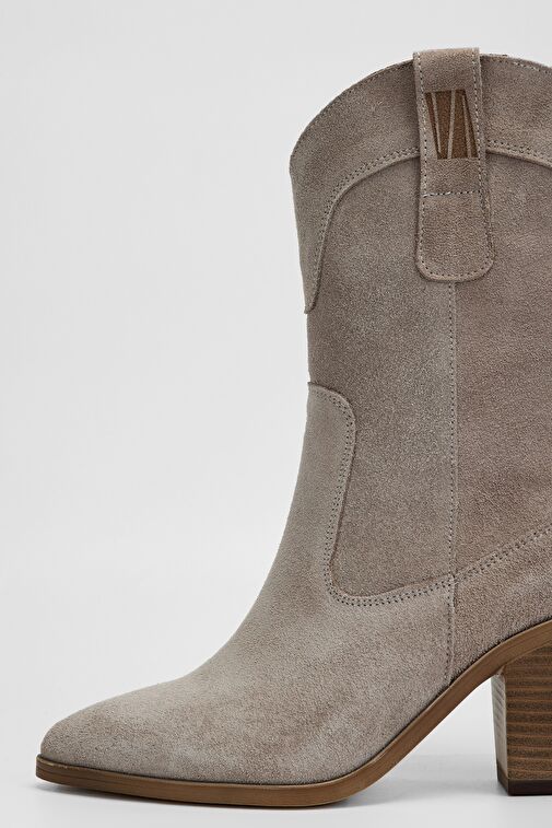 Valmenti Avıor Kadın Sampanya süet Hakiki Deri Casual Bot - Görsel 4