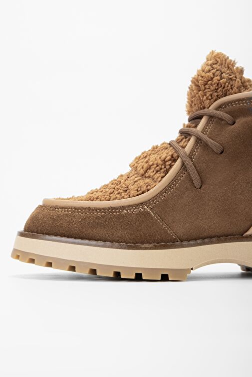 Valmenti Kadın Taba Süet Hakiki Deri Casual Bot - Görsel 5