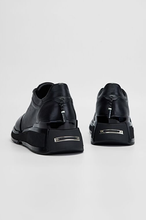 Valmenti Achernar Kadın Siyah Hakiki Deri Sneakers & Spor Ayakkabı - Görsel 5