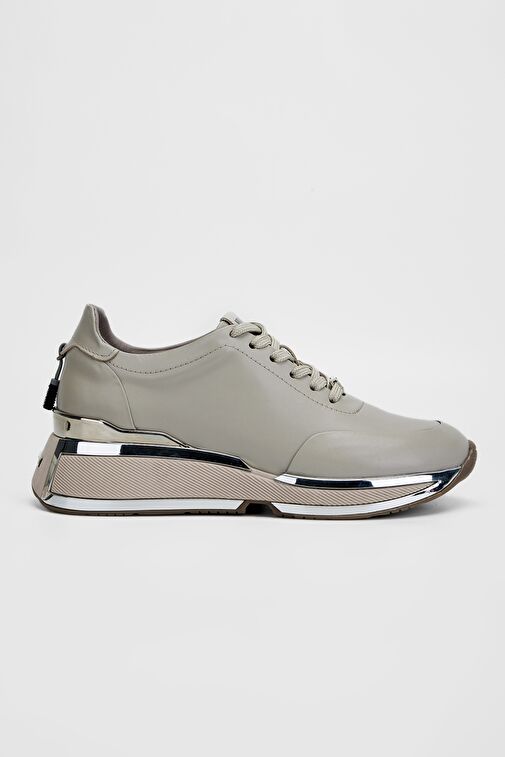 Valmenti Beyaz Kadın Deri Sneaker 1011 6371 BN AYK SK23/24 - Görsel 2