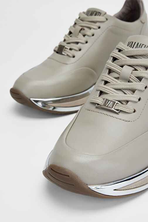 Valmenti Beyaz Kadın Deri Sneaker 1011 6371 BN AYK SK23/24 - Görsel 4