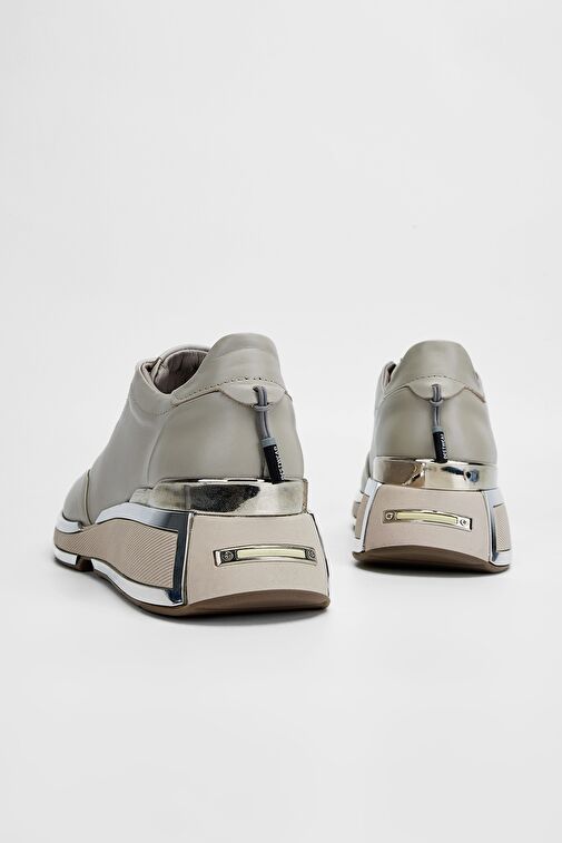 Valmenti Beyaz Kadın Deri Sneaker 1011 6371 BN AYK SK23/24 - Görsel 5