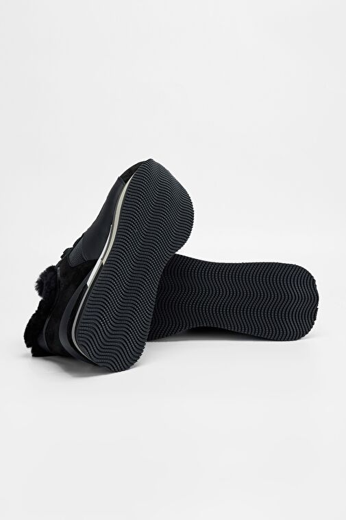 Valmenti Lina Kadın Siyah Floter Hakiki Deri Sneakers & Spor Ayakkabı - Görsel 7