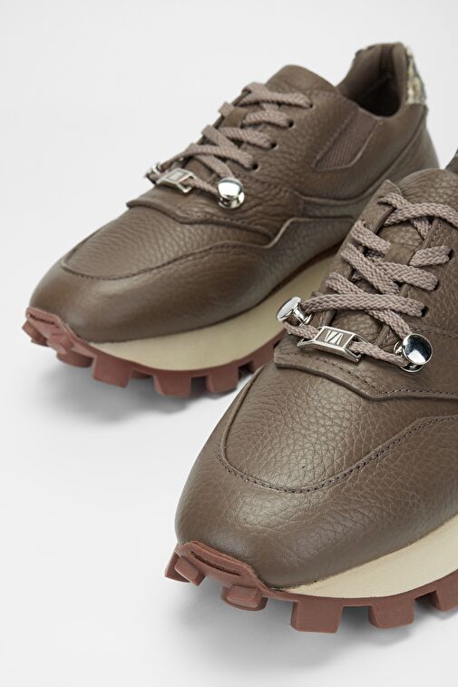 Valmenti Siyah Kadın Deri Sneaker 1011 6215 BN AYK SK23/24 - Görsel 3