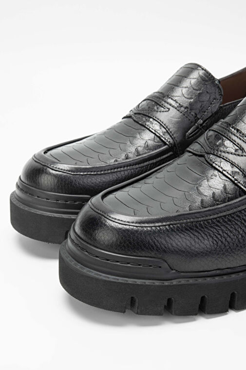 Tamer Tanca Lacivert Erkek Deri Loafer 698 1082-7 ERK AYK SK23/24 - Görsel 4