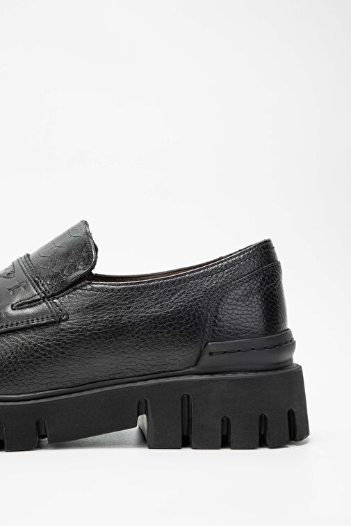 Tamer Tanca Lacivert Erkek Deri Loafer 698 1082-7 ERK AYK SK23/24 - Görsel 6