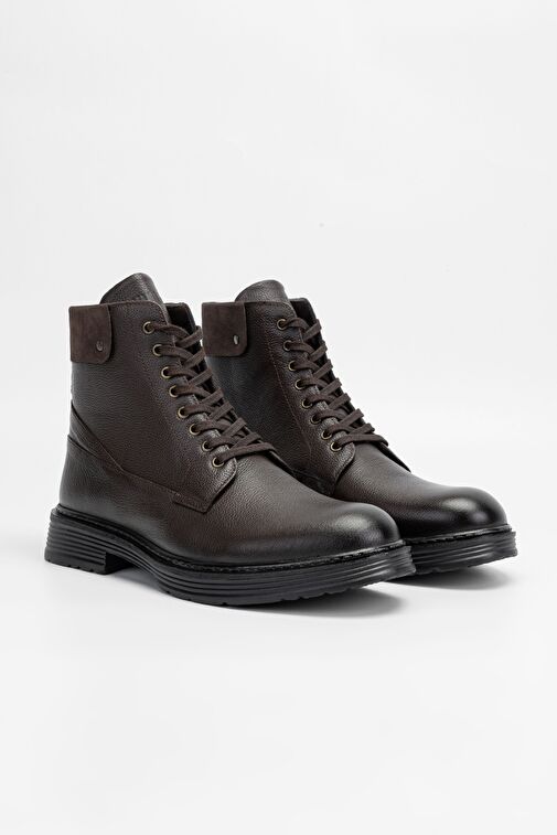 Valmenti Erkek Kahverengi Floter Hakiki Deri Casual Bot - Görsel 3