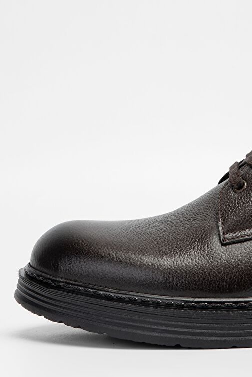 Valmenti Erkek Kahverengi Floter Hakiki Deri Casual Bot - Görsel 4