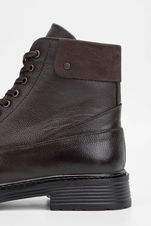 Valmenti Erkek Kahverengi Floter Hakiki Deri Casual Bot - Görsel 5