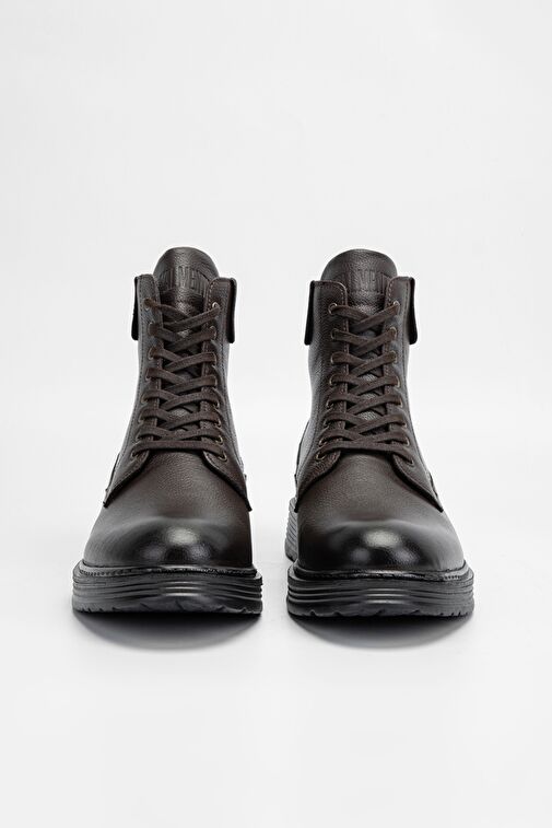 Valmenti Erkek Kahverengi Floter Hakiki Deri Casual Bot - Görsel 6