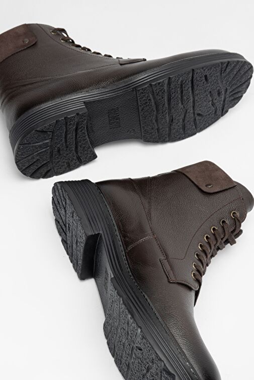 Valmenti Erkek Kahverengi Floter Hakiki Deri Casual Bot - Görsel 7