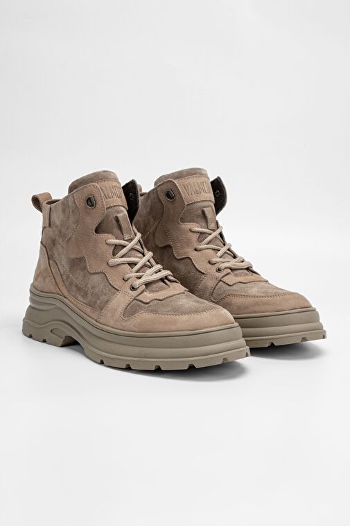 Valmenti Erkek Vizon Nubuk Hakiki Deri Casual Bot - Görsel 3