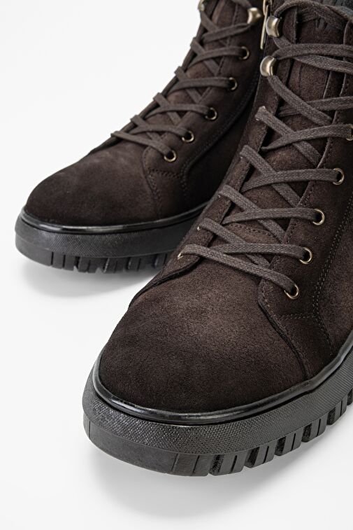 Valmenti Erkek Kahve grft Hakiki Deri Casual Bot - Görsel 4