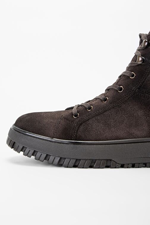 Valmenti Erkek Kahve grft Hakiki Deri Casual Bot - Görsel 5