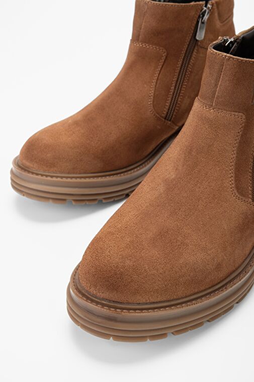 Valmenti Erkek Tarçın Süet Hakiki Deri Casual Bot - Görsel 4