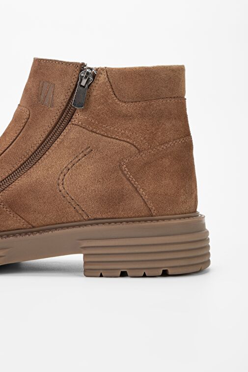 Valmenti Erkek Tarçın Süet Hakiki Deri Casual Bot - Görsel 6