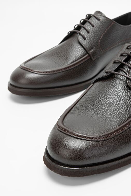 Valmenti Erkek Kahverengi Hakiki Deri Casual Ayakkabı - Görsel 4