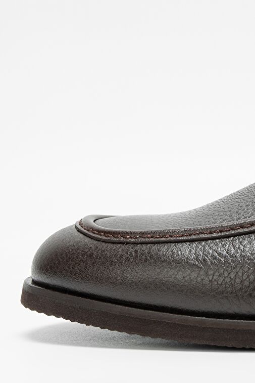 Valmenti Erkek Kahverengi Hakiki Deri Casual Ayakkabı - Görsel 5