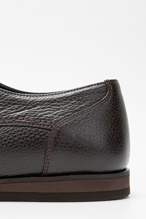 Valmenti Erkek Kahverengi Hakiki Deri Casual Ayakkabı - Görsel 6