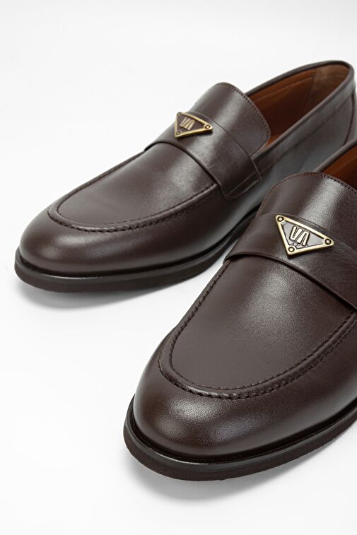 Valmenti Erkek Kahverengi Hakiki Deri Casual Ayakkabı - Görsel 4