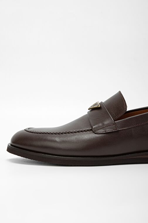 Valmenti Erkek Kahverengi Hakiki Deri Casual Ayakkabı - Görsel 5