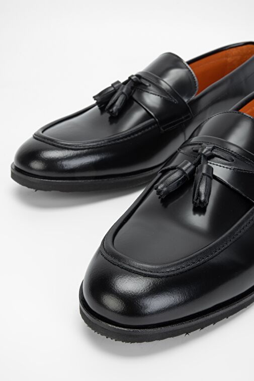 Valmenti Erkek Siyah Açma Hakiki Deri Casual Ayakkabı - Görsel 4