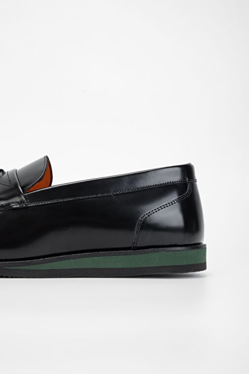 Valmenti Erkek Siyah Açma Hakiki Deri Casual Ayakkabı - Görsel 6