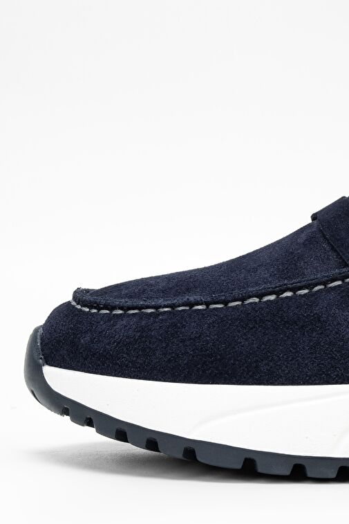 Valmenti Lacivert Erkek Süet Loafer 383 5781 ERK AYK SK23/24 - Görsel 5