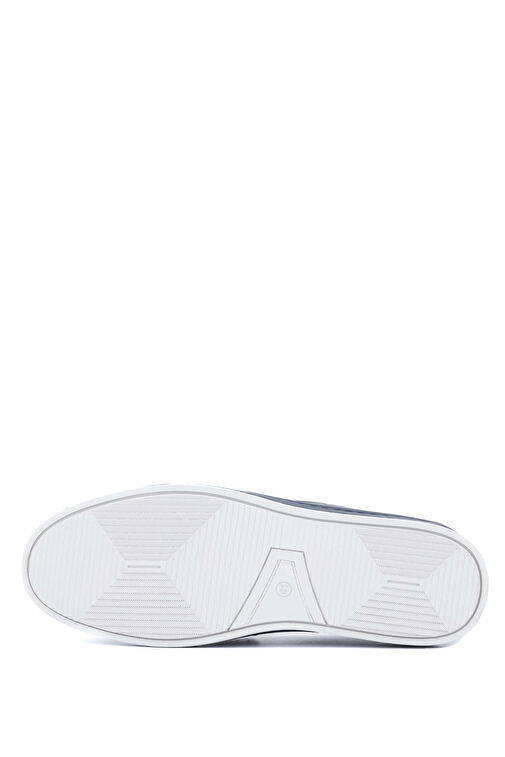 Tamer Tanca Erkek Hakiki Deri Lacivert Loafer Ayakkabı - Görsel 4