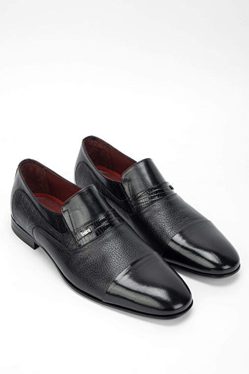 Tamer Tanca Erkek Hakiki Deri Siyah Makosen Ayakkabı - Görsel 3