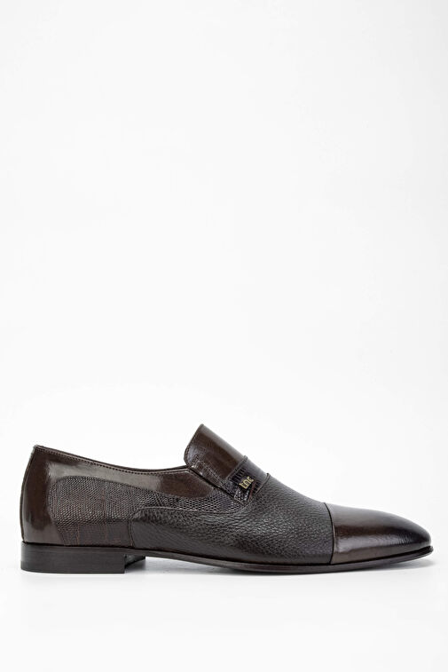 Tamer Tanca Erkek Hakiki Deri Kahverengi Makosen Ayakkabı - Görsel 2