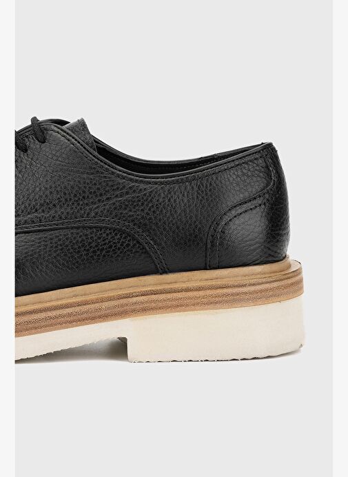 Valmenti Erkek Siyah Floter Hakiki Deri Casual Ayakkabı - Görsel 7
