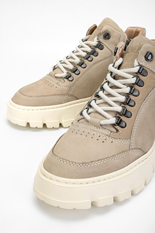 Valmenti Alanzo Erkek Bej Nubuk Hakiki Deri Casual Bot - Görsel 4