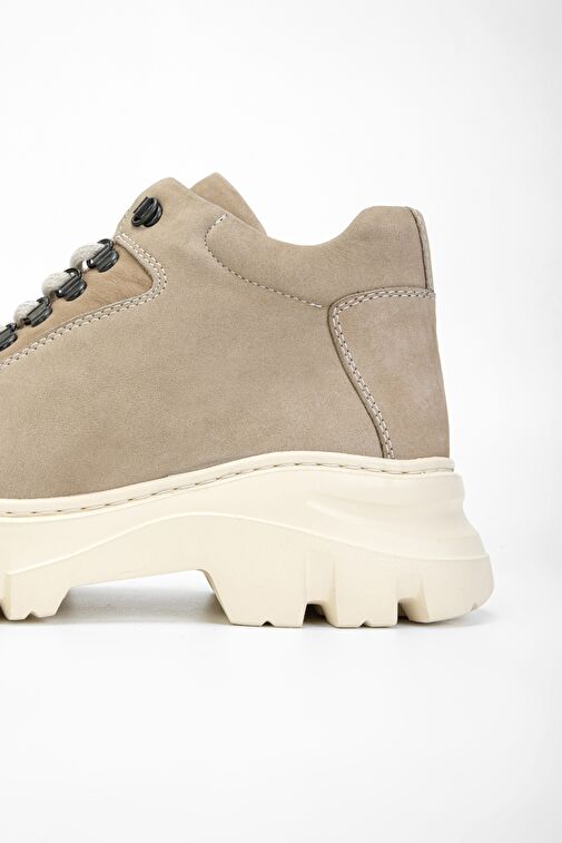 Valmenti Alanzo Erkek Bej Nubuk Hakiki Deri Casual Bot - Görsel 6