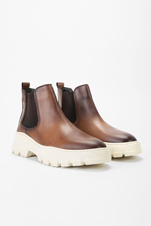 Valmenti Aegis Erkek Ceviz Hakiki Deri Casual Bot - Görsel 3