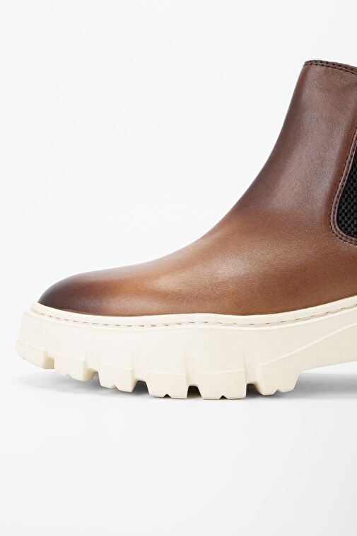 Valmenti Aegis Erkek Ceviz Hakiki Deri Casual Bot - Görsel 5