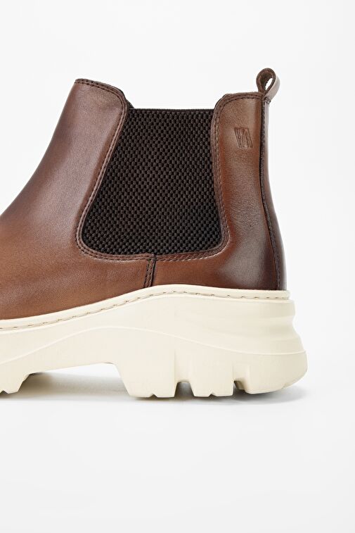 Valmenti Aegis Erkek Ceviz Hakiki Deri Casual Bot - Görsel 6