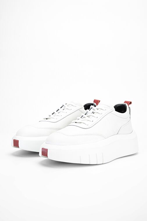 Valmenti Carla Erkek Beyaz Hakiki Deri Sneakers & Spor Ayakkabı - Görsel 5