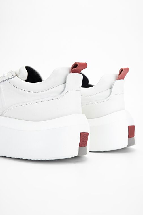 Valmenti Carla Erkek Beyaz Hakiki Deri Sneakers & Spor Ayakkabı - Görsel 6