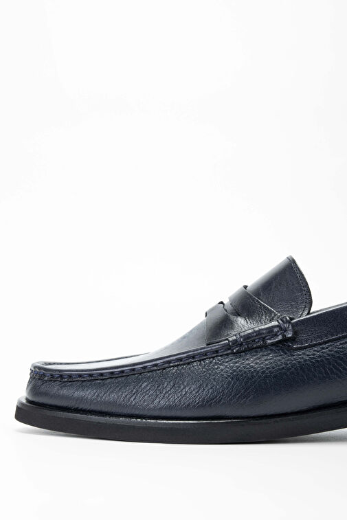 Tamer Tanca Siyah Erkek Deri Loafer 1008 01987 ERK AYK SK23/24 - Görsel 5