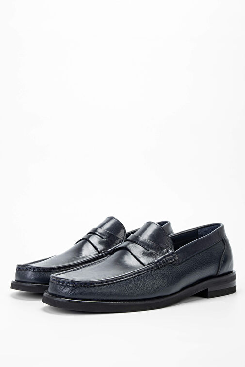 Tamer Tanca Siyah Erkek Deri Loafer 1008 01987 ERK AYK SK23/24 - Görsel 9