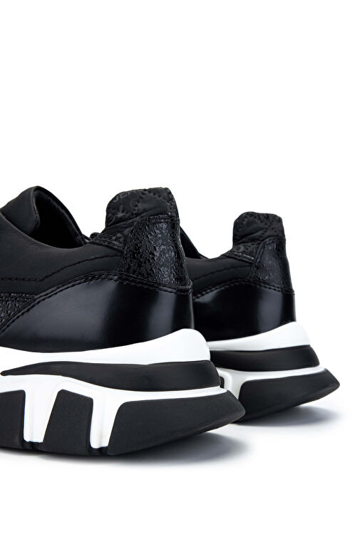 Tamer Tanca Erkek Hakiki Deri Siyah Sneakers & Spor Ayakkabı - Görsel 5