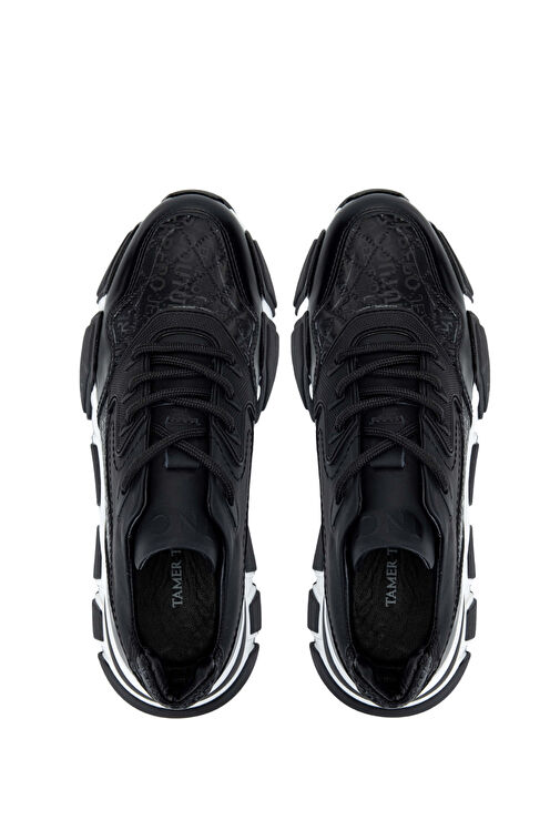 Tamer Tanca Erkek Hakiki Deri Siyah Sneakers & Spor Ayakkabı - Görsel 6
