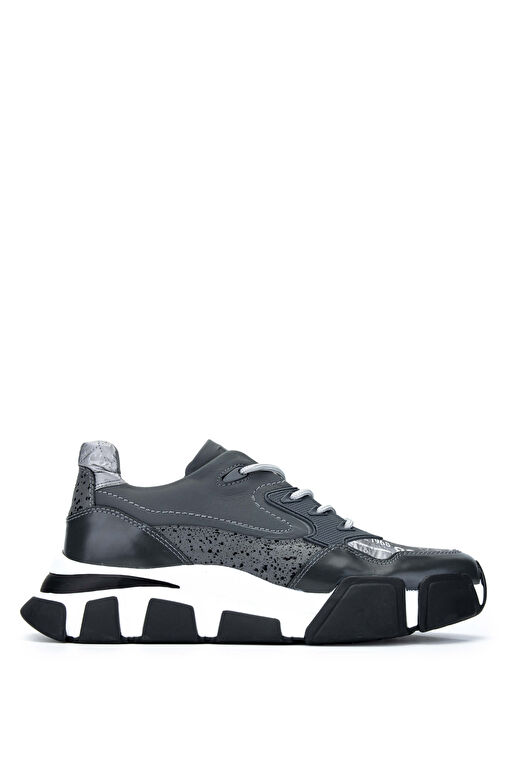 Tamer Tanca Erkek Hakiki Deri Gri Sneakers & Spor Ayakkabı - Görsel 2