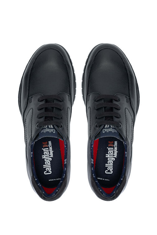 CALLAGHAN Erkek Hakiki Deri Siyah Casual Ayakkabı - Görsel 6