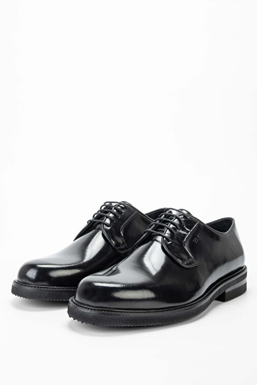 Tamer Tanca Erkek Hakiki Deri Siyah Açma Klasik Ayakkabı - Görsel 6