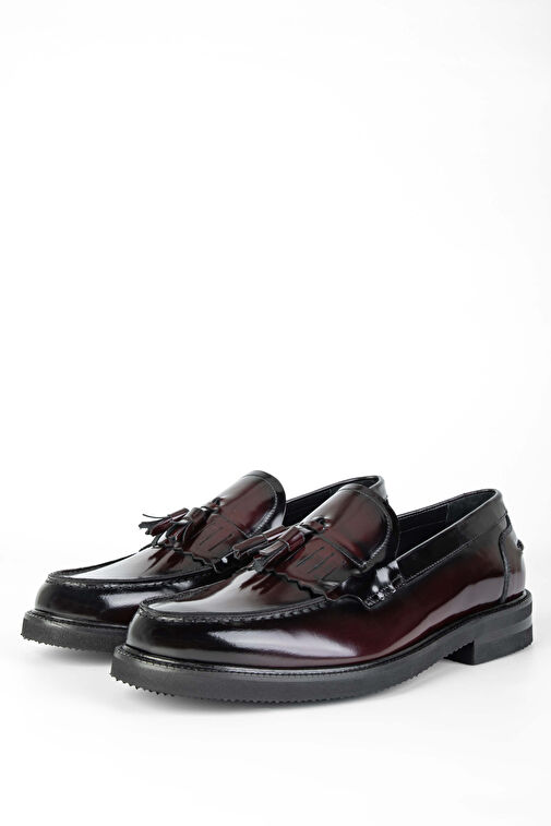 Tamer Tanca Bordo Erkek Deri Loafer 285 3752 ERK AYK SK23/24 - Görsel 2