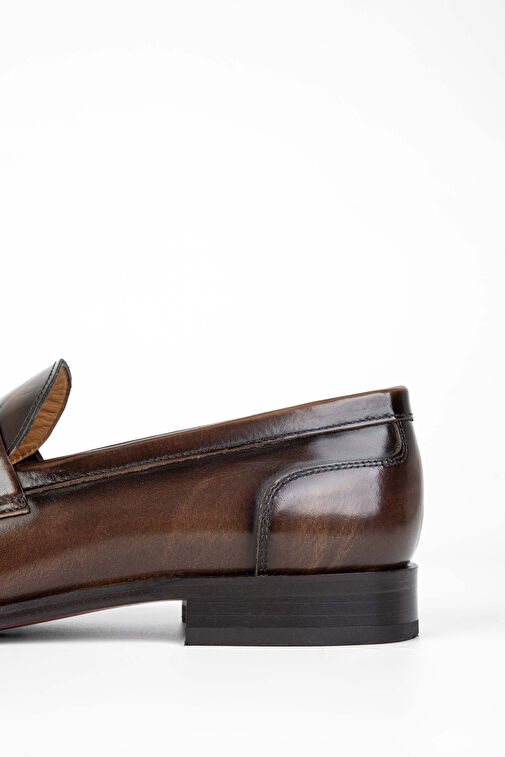 Tamer Tanca Kahverengi Erkek Deri Loafer 1016 70508 ERK AYK Y24 - Görsel 5