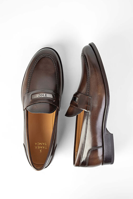 Tamer Tanca Kahverengi Erkek Deri Loafer 1016 70508 ERK AYK Y24 - Görsel 6