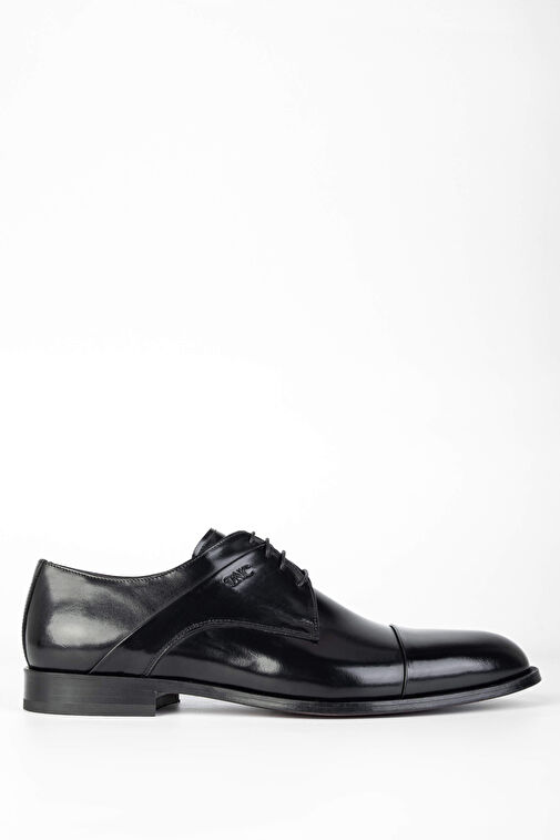 Tamer Tanca Erkek Hakiki Deri Siyah Deri Klasik Ayakkabı - Görsel 2
